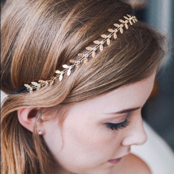❤️New Listing❤️Bohemian Gold Leaf Toga Headband - Picture 4 of 4